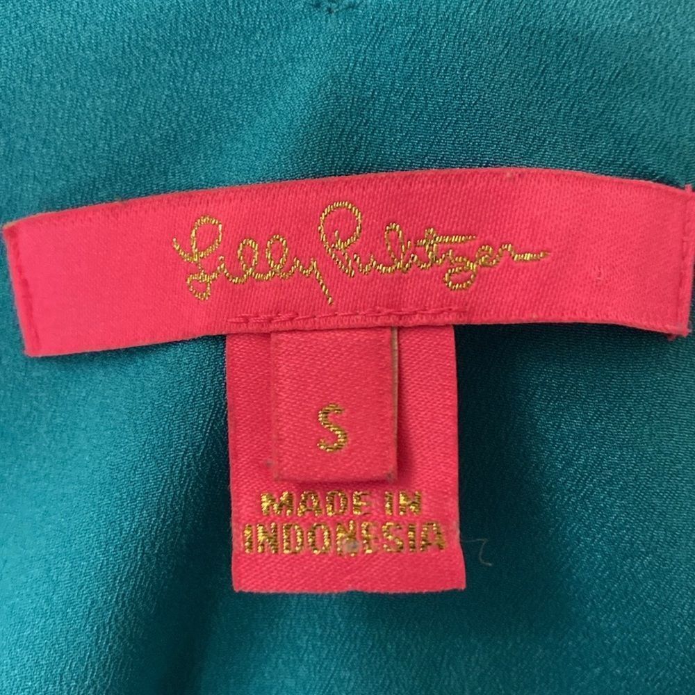 Lilly Pulitzer Blue Sleeveless Relaxed Tank Top, S - Picture 8 of 9